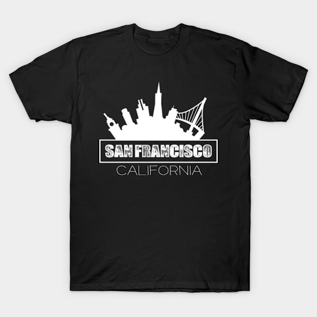 San francisco sf bay area california skyline T-Shirt by AstridLdenOs